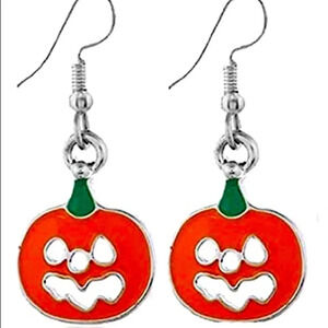 2/$30 Pumpkin Halloween Dangle Earrings